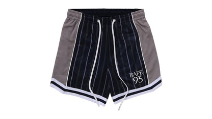 BAPE Multi Logo Reversible Relaxed Fit Sweat Shorts Navy