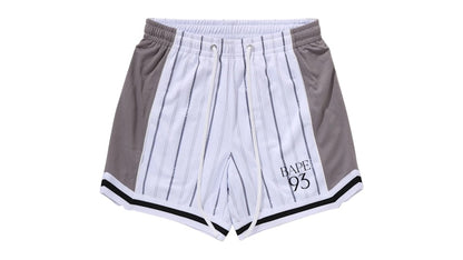 BAPE Multi Logo Reversible Relaxed Fit Sweat Shorts White