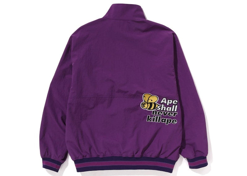 BAPE Multi Motif Loose Fit Light Jacket Purple