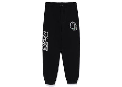 BAPE Multi Motif Sweatpants Black