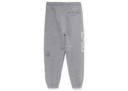 BAPE Multi Motif Sweatpants Grey