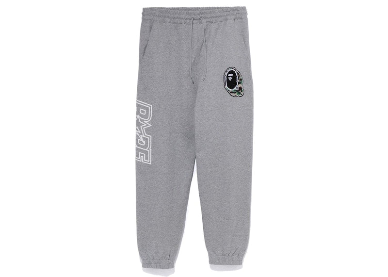 BAPE Multi Motif Sweatpants Grey