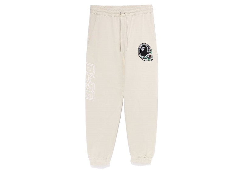 BAPE Multi Motif Sweatpants White