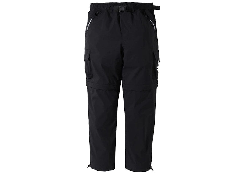 BAPE Multi Pocket Detachable Wide Fit Pants Black