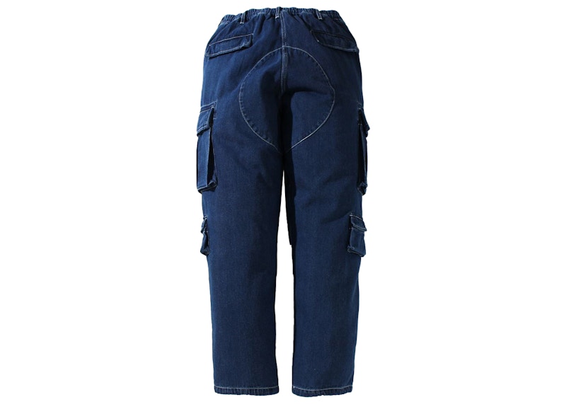 BAPE Multi Pocket Loose Fit Cargo Denim Pants Indigo