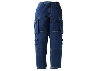 BAPE Multi Pocket Loose Fit Cargo Denim Pants Indigo