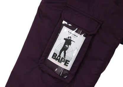 BAPE Multi Pocket Shark Hoodie Jacket Purple