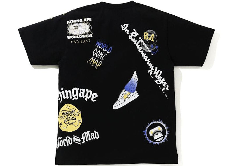 BAPE Multi Print Tee Black
