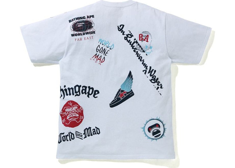 BAPE Multi Print Tee White