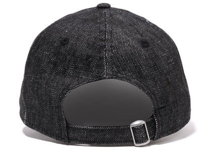 BAPE NYC Logo Denim New Era 9Twenty Cap Black