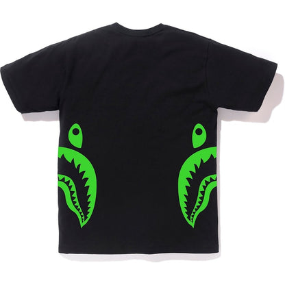 BAPE Neon Bicolor Side Shark Tee Black/Green