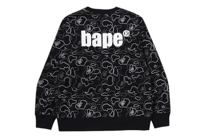 BAPE Neon Camo Crewneck Sweatshirt Black
