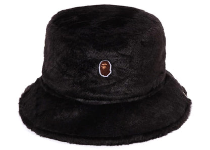 BAPE Neon Camo Fur Hat Black