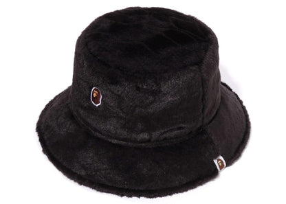 BAPE Neon Camo Fur Hat Black