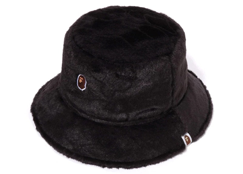BAPE Neon Camo Fur Hat Black