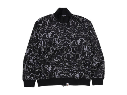 BAPE Neon Camo Jacquard Track Jacket Black