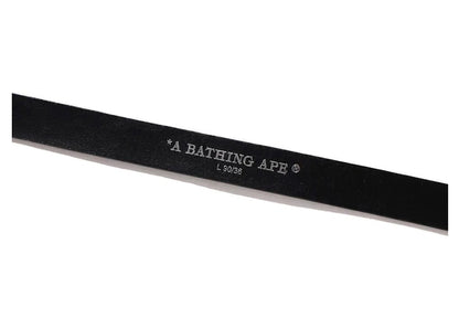 BAPE Neon Camo Narrow Leather Belt Black