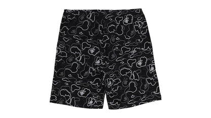 BAPE Neon Camo Regular Fit Sweat Shorts Black