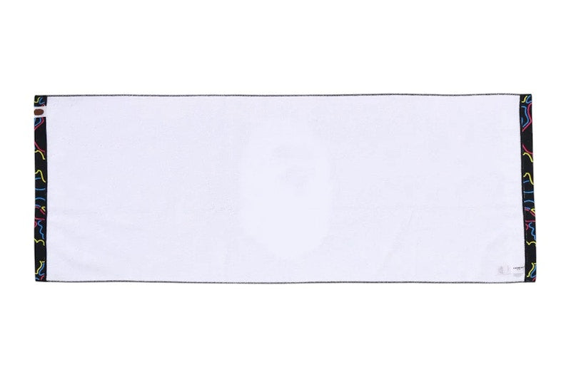 BAPE Neon Camo Sports Towel Black