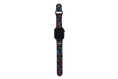 BAPE Neon Camo Watch Band Black