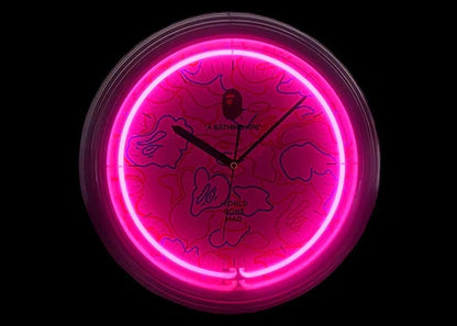 BAPE Neon Clock Multicolor