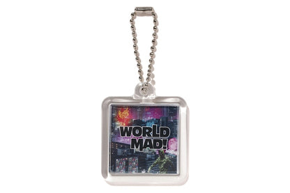 BAPE Neon Tokyo Keychain Black