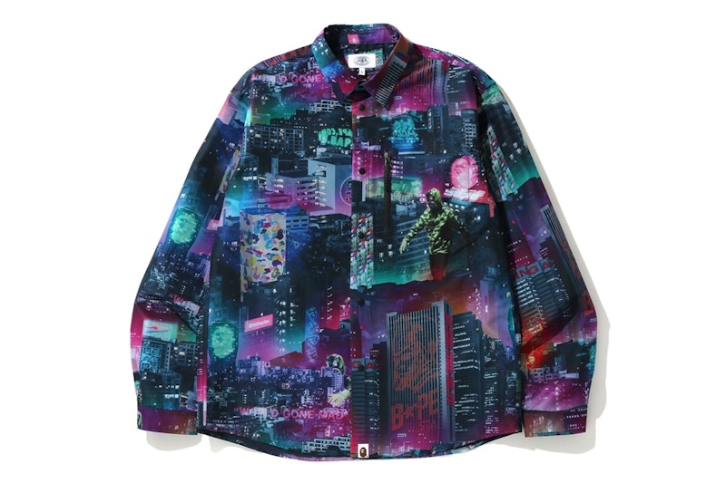 BAPE Neon Tokyo Shirt Black