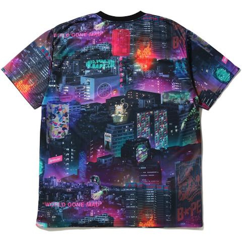 BAPE Neon Tokyo T-shirt Black