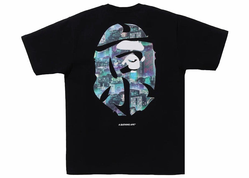 BAPE Neon Tokyo Tee Black