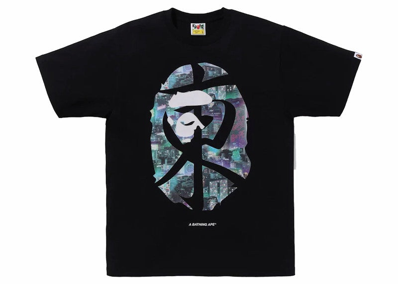 BAPE Neon Tokyo Tee Black