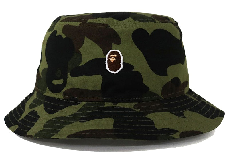 BAPE New Era 1st Camo Bucket Hat Green