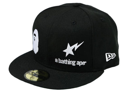 BAPE New Era 59 Fifty A Bathing Ape Cap Black