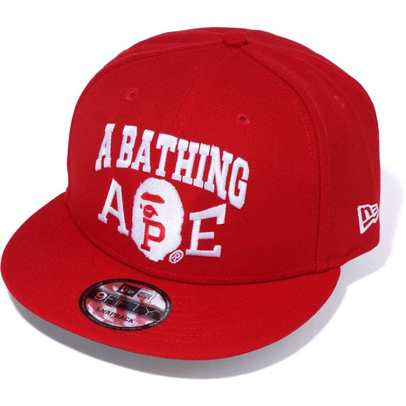 BAPE New Era Snap Back Cap Red