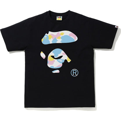 BAPE New Multi Camo Ape Face Tee Black