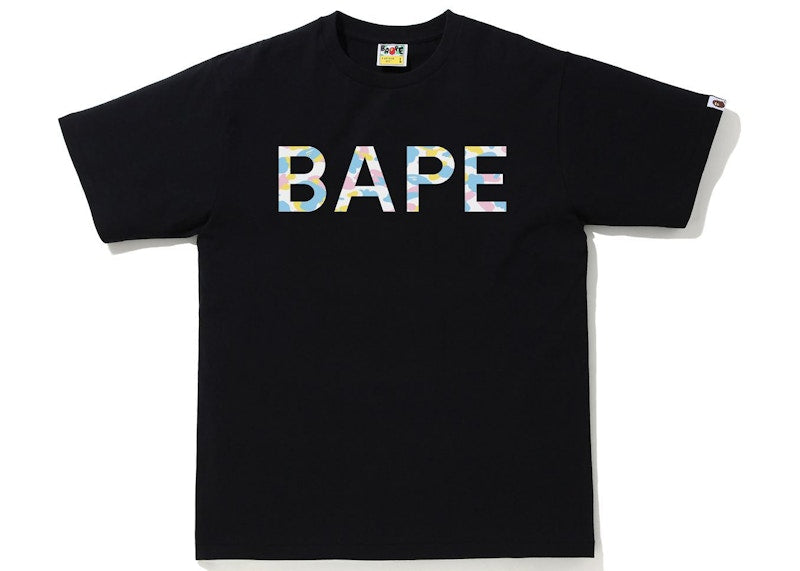 BAPE New Multi Camo BAPE Tee Black