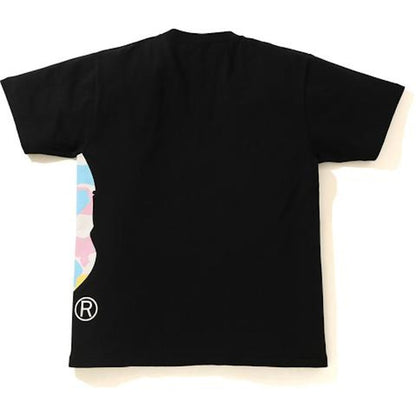 BAPE New Multi Camo Side Big Ape Head Tee Black
