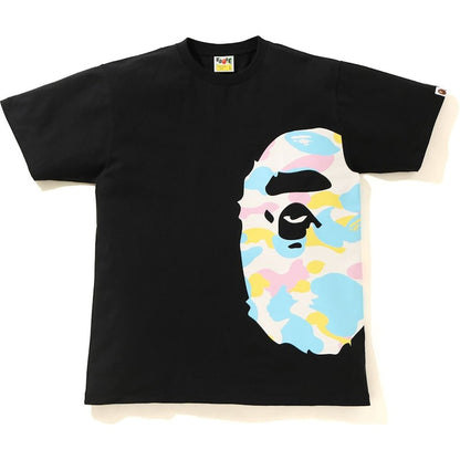 BAPE New Multi Camo Side Big Ape Head Tee Black