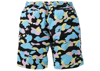 BAPE New Multi Camo Track Shorts Black