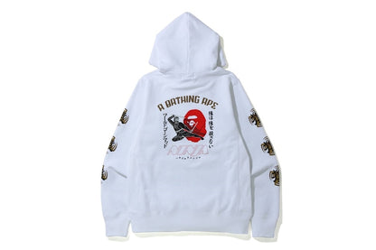 BAPE Ninja Pullover Hoodie White