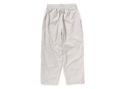 BAPE Nylon Loose Fit Track Pants Ivory