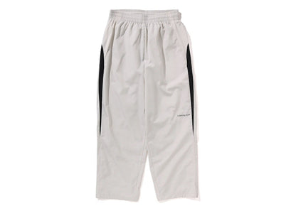 BAPE Nylon Loose Fit Track Pants Ivory