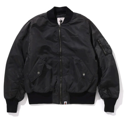 BAPE Nylon MA-1 Jacket Black