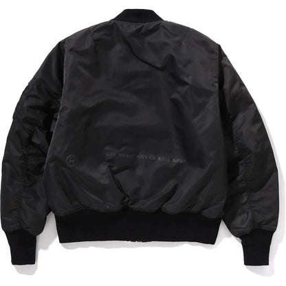 BAPE Nylon MA-1 Jacket Black