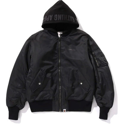 BAPE Nylon MA-1 Jacket Black