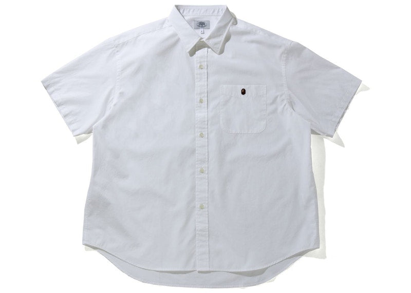 BAPE One Point BD S/S Shirt White