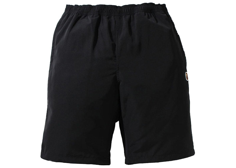 BAPE One Point Beach Shorts Black