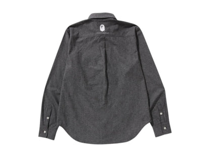 BAPE One Point Chambray Shirt Black