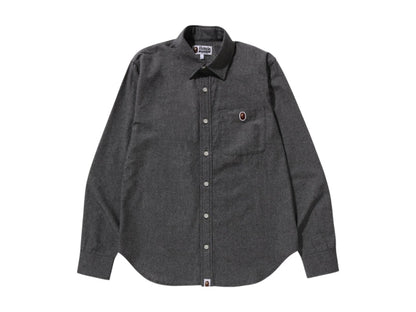 BAPE One Point Chambray Shirt Black
