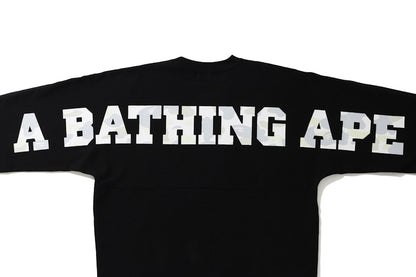 BAPE One Point City Camo Big Logo Wide Crewneck Black