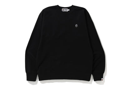 BAPE One Point City Camo Big Logo Wide Crewneck Black